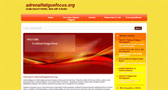 Desktop Screenshot of adrenalfatiguefocus.org